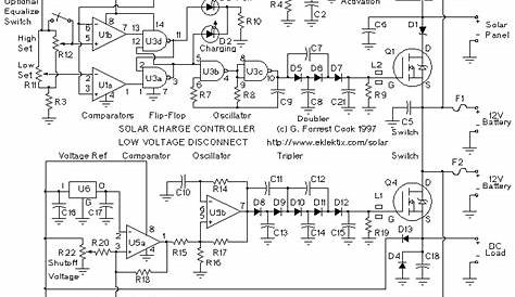 microcontroller solar charge controller circuit diagram