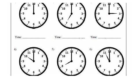 Great worksheets for telling time perfect for years 1-5. For more
