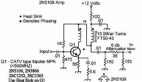 rf signal amplifier circuit diagram