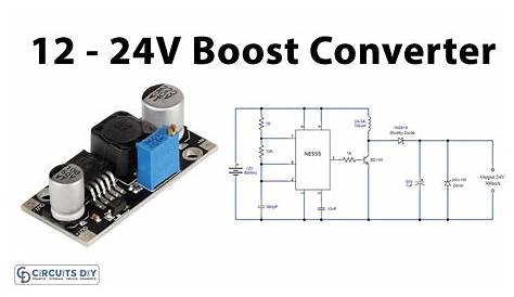 12v to 24v step up converter schematic