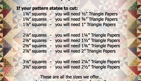 magic 8 half square triangles chart