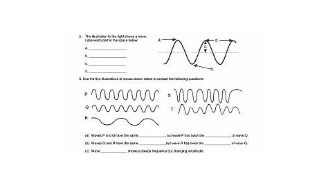 longitudinal wave worksheet
