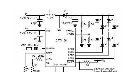 36w led driver circuit diagram