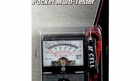 Performance Tool® W2979C - Pocket 3-Function Analog Multimeter