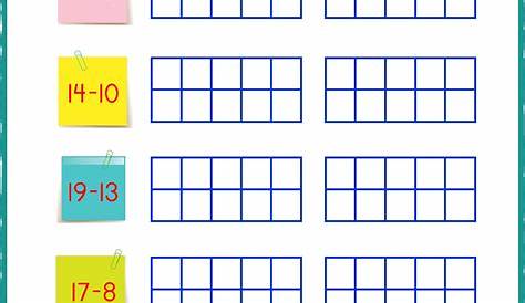 adding with ten frames worksheets