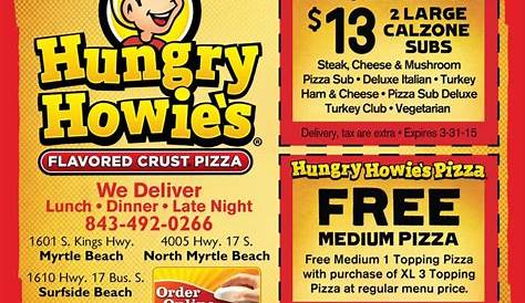 hungry howie's pizza redford charter township menu