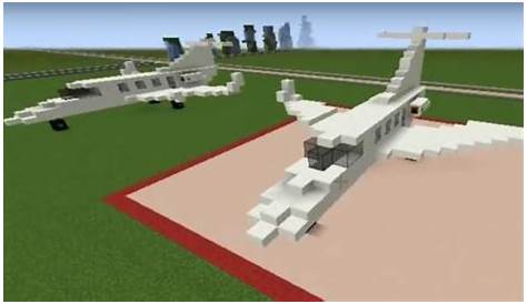 how to make a working airplane in minecraft