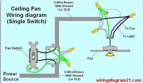 ceiling fan with light switch wiring