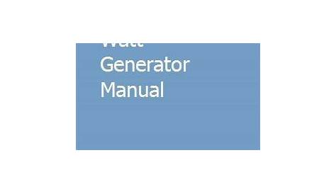 generac 7kw generator manual