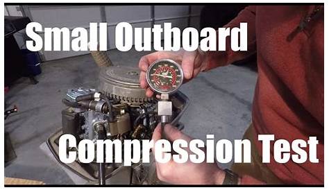 Small Outboard Cylinder Compression Test - YouTube