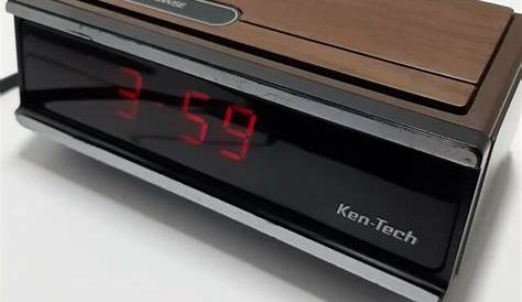 Ken-Tech Woodgrain VINTAGE Alarm Clock - Pretty good shape!!! | eBay