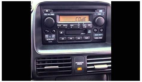 2011 honda crv code for radio