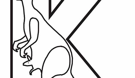 Letter K coloring pages