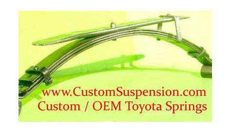 Toyota Tacoma / Pickup (95-97) Rear Leaf Springs OEM - Pair – Carrier