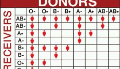 Blood types: donors and receivers | My Science | Pinterest