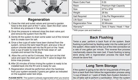How do I regenerate the softner? (FlowPur M7002 RV Pro 10,000 Portable