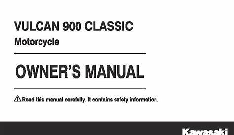 File:2015 Kawasaki Vulcan 900 owners manual.pdf - CycleChaos