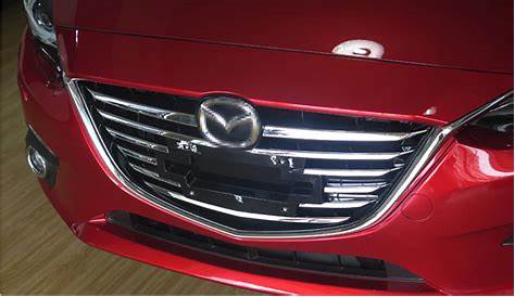 Front grille trims for Mazda 3 sedan and hatchback 2014 2015 2016,ABS