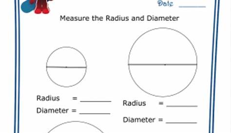 Basic Geometry Worksheet – Radius and Diameter 2 - KidsPressMagazine.com