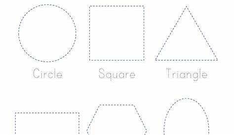trace shapes worksheets