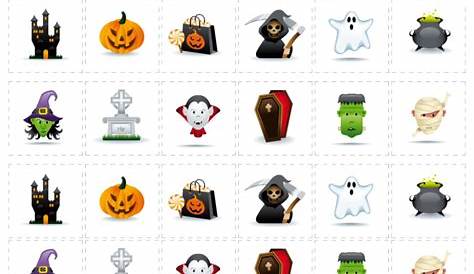 printable halloween memory game