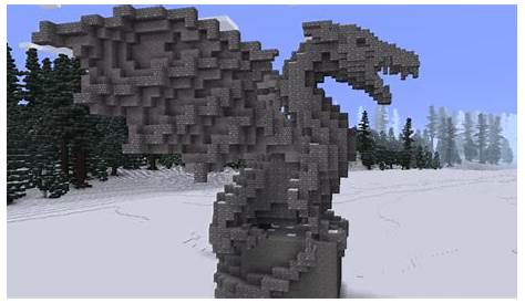 Dragon Statue Tutorial (Advanced) Minecraft Project