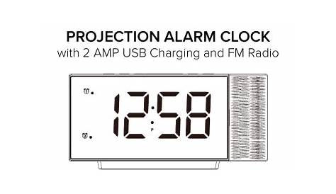 La Crosse Technology 817-83957 Curved LED Projection Alarm Clock