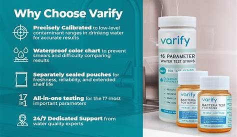 varify water test chart