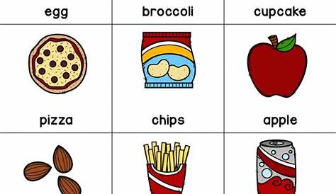 healthy eating worksheet for kindergarten