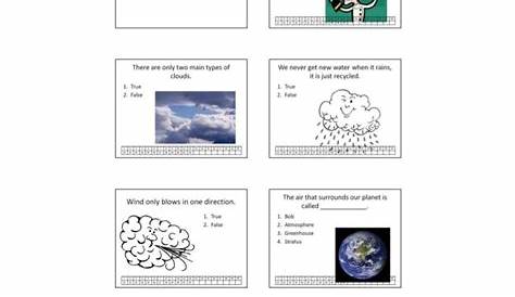 Fourth grade worksample -weather unit