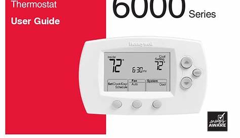 installation manual for thermostat