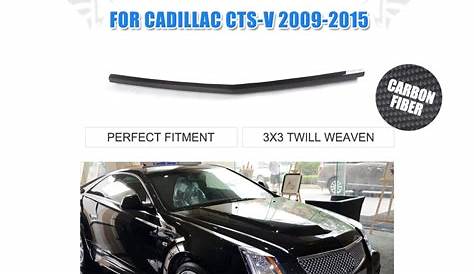 Front Bumper Center Lip Carbon Fiber Spoiler Fit For Cadillac CTS V