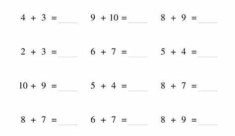 math doubles addition worksheets