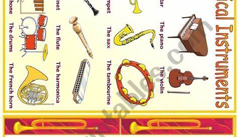Musical Instruments - ESL worksheet by vanda51 | Musical instruments