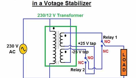 1kva voltage stabilizer circuit diagram