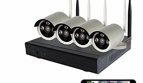 SMONET [AUTO-Pair Wireless Security Camera System, 4CH 1080P HD Video