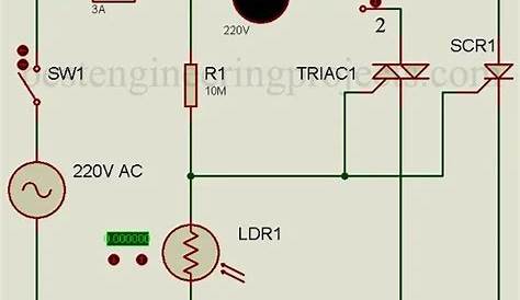 automatic night lamp circuit diagram