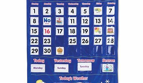 scholastic calendar pocket chart