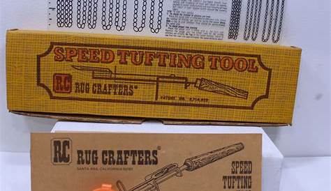Rug Crafters Speed Tufting Tool Instructions Book Tufting Chart Needle Threader #RugCrafters