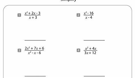 simplifying rational expression worksheets
