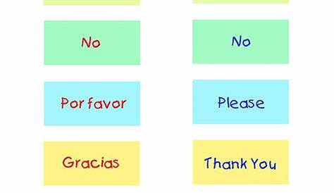 spanish learning worksheets