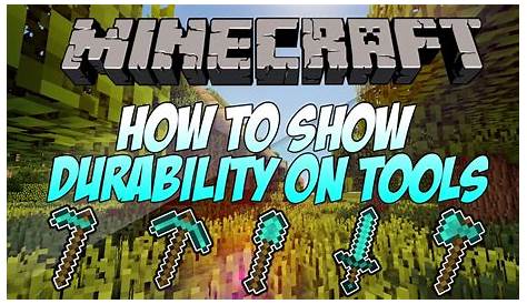 how to check tool durability minecraft