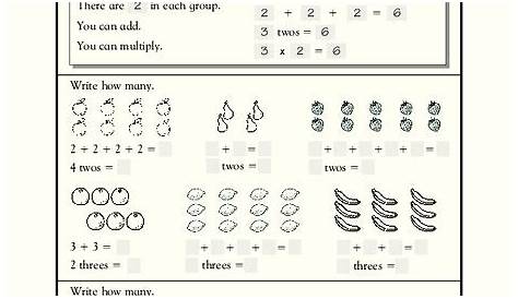 Repeated Addition And Multiplication Worksheets