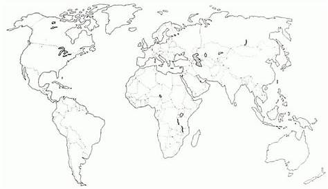 Preschool+World+Map+Coloring+Pages+to+Print+++nob6i | World map