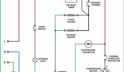 Domestic Refrigerator Wiring | Circuit diagram, Electrical wiring