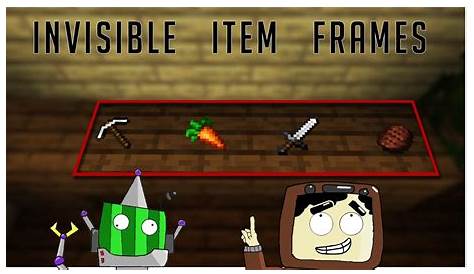 how to make an invisible item frame in minecraft