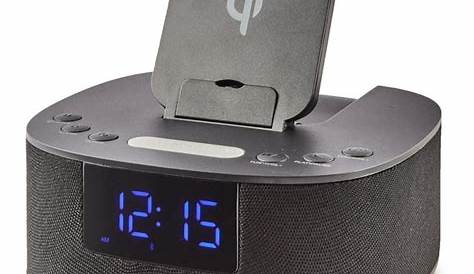 onn. Clock Radio with Wireless Charging - Walmart.com - Walmart.com