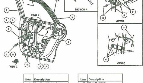 car window regulator diagram