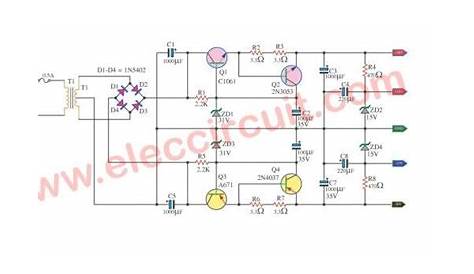 3 Multi voltage power supply circuit | Electronics Projects Circuits