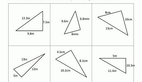 Pythagoras Theorem Questions - Free Printable Pythagorean Theorem